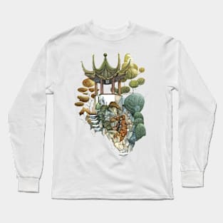 Watercolor Zodiac Temple Long Sleeve T-Shirt